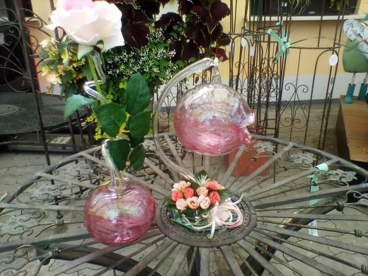 Windlicht Lauscha Rosenvase Glas Wohnen