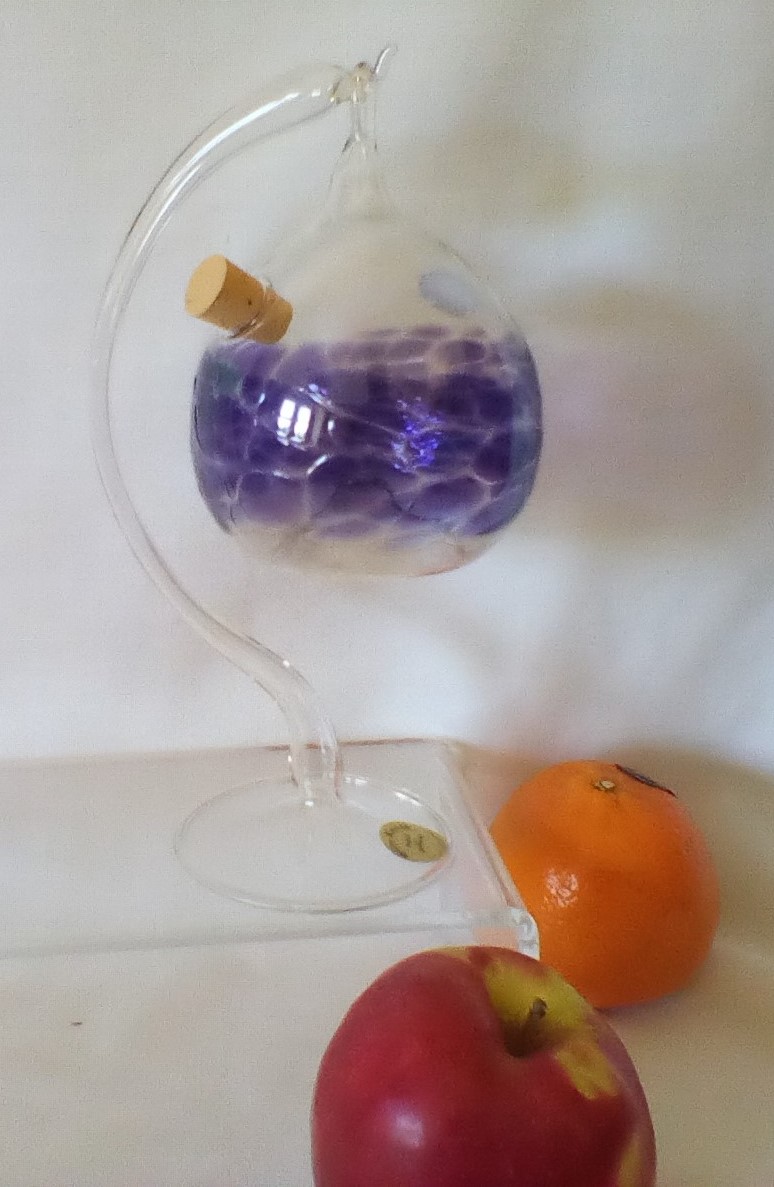 Obstfliegenfalle mit Glasständer Lauscha Glas