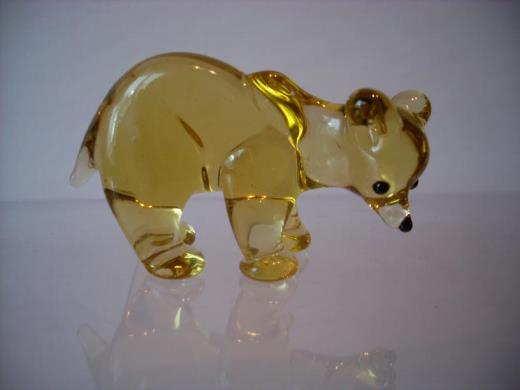Glasfigur Bär Lauscha Glas
