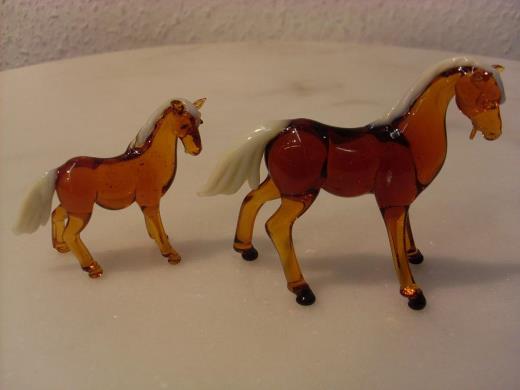 Tierfiguren Pferd mit Fohlen