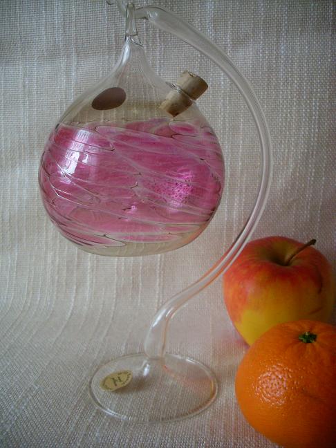 Obstfliegenfalle mit Glasständer Lauscha Glas