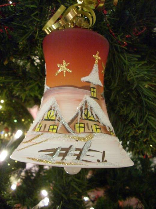 Glocke Lauscha Glas Weihnachtsschmuck