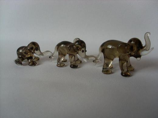 Tiere Glasfiguren Lauscha Elefantenzug