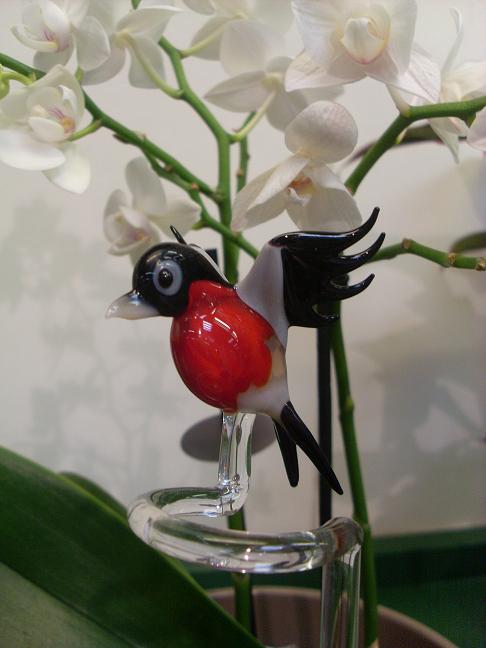 Orchideenstab Glas Lauscha