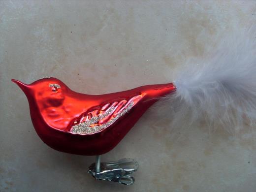 Weihnachtsschmuck Lauscha Glas Vogel