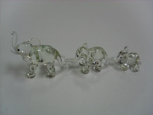 Tiere Glasfiguren Lauscha Elefantenzug