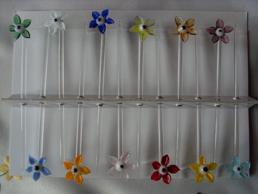 Spieße Obst Bowle Blume Lauschaer Glas