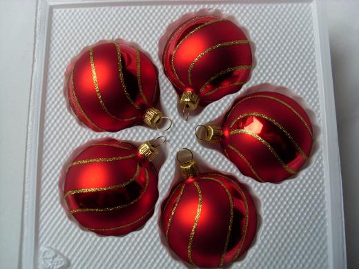 Weihnachtsschmuck Lauscha Glas Kugeln