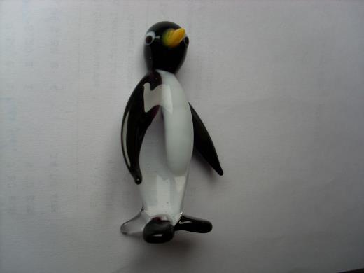 Pinguin Glasfigur Lauscha Glaskunst