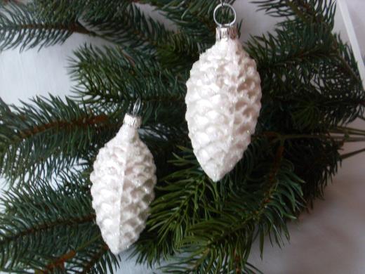 Weihnachtsschmuck Lauscha Glas Tannenzapfen