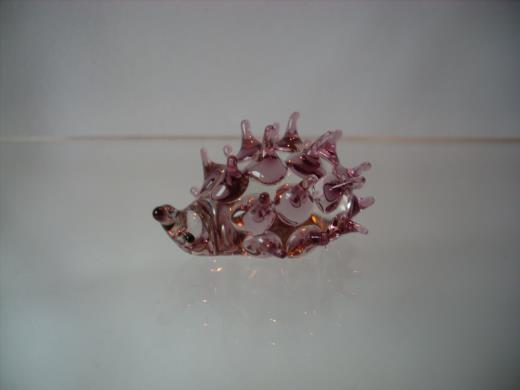 Glas Lauscha Tierfigur Igel