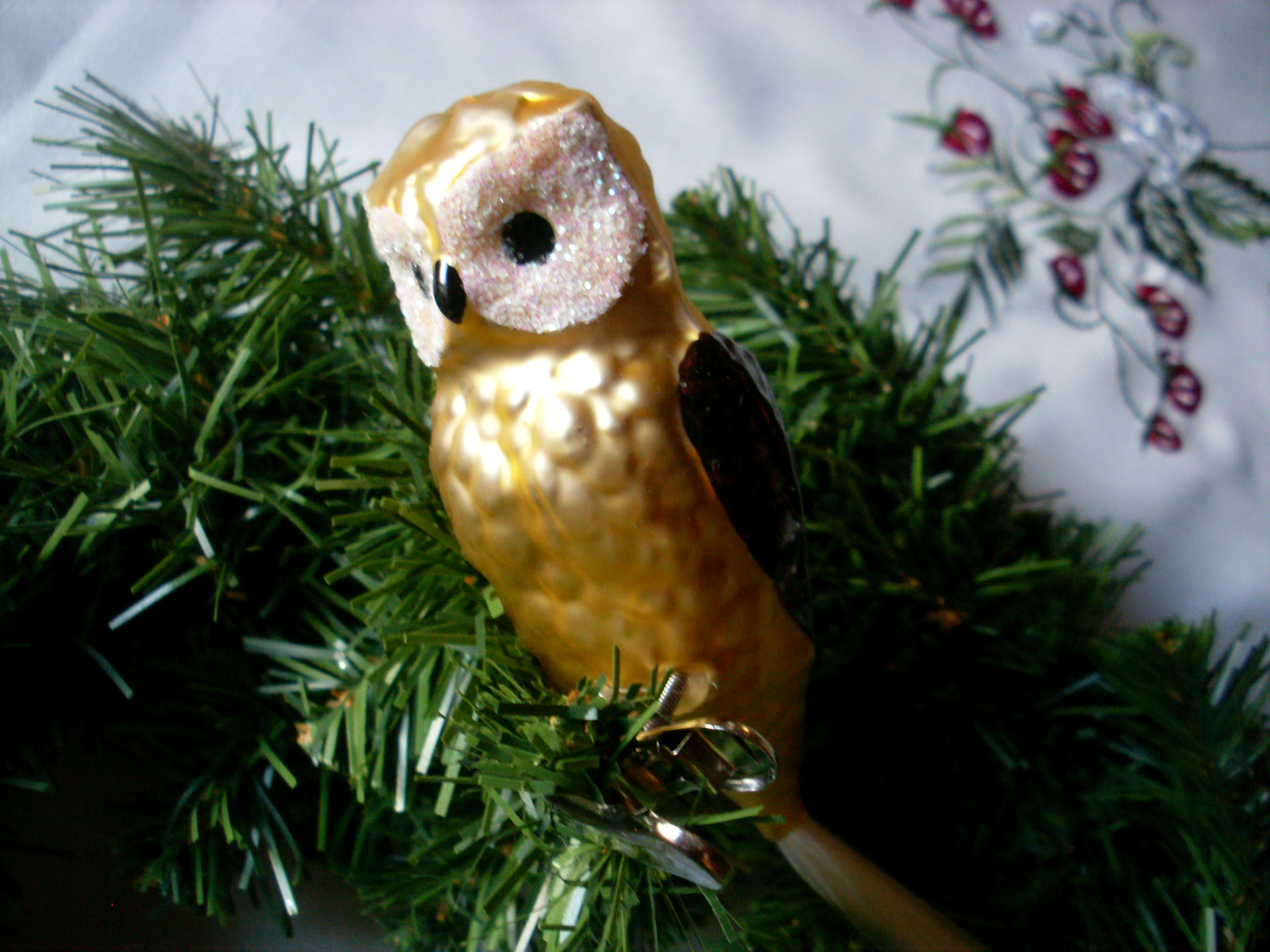 Weihnachsschmuck Glas Lauscha Eule