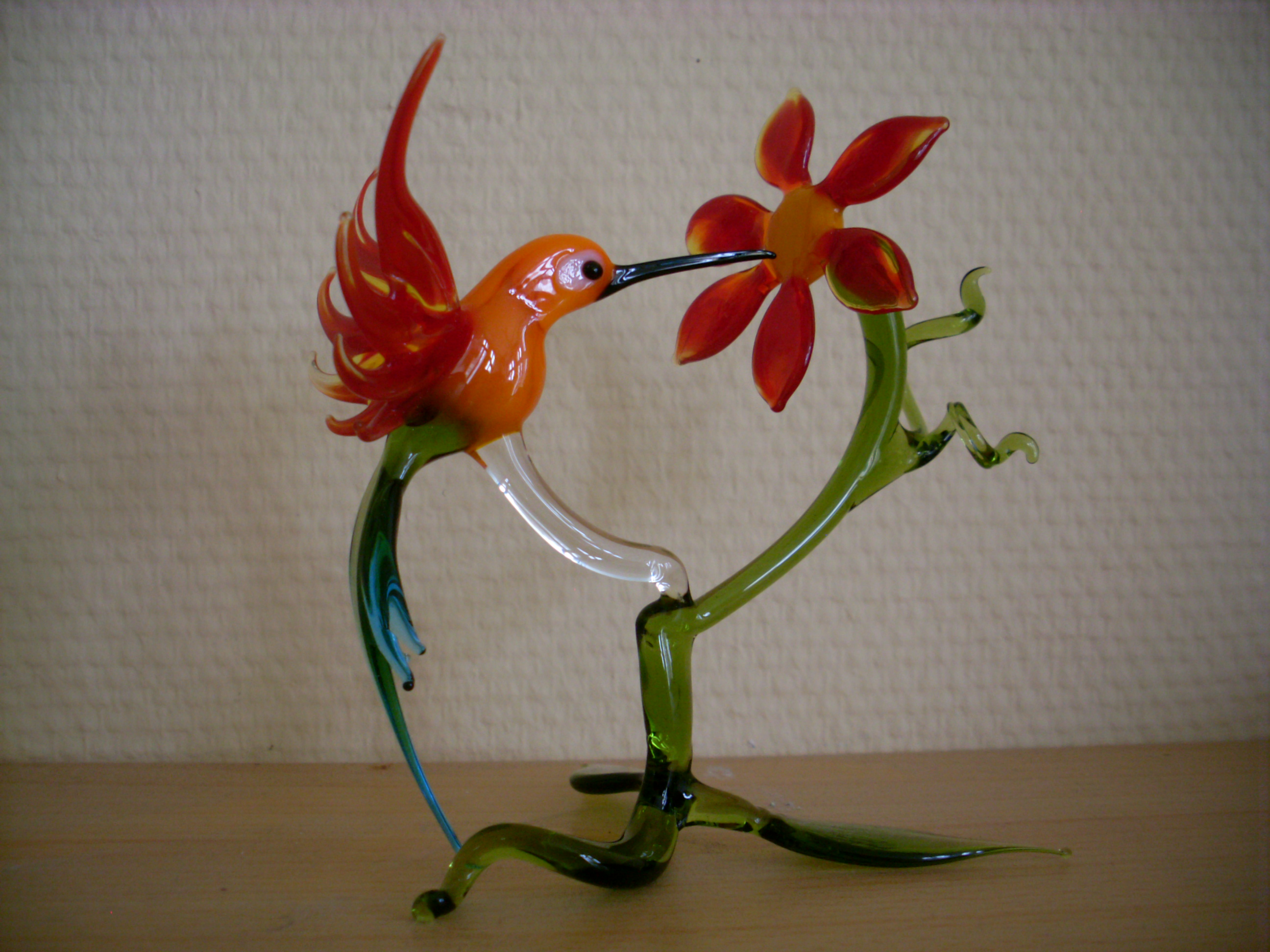 Glasfigur Lauscha Kolibri