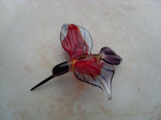 Glasfigur Kolibri Lauscha Glas