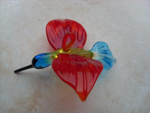 Glasfigur Kolibri Lauscha Glas