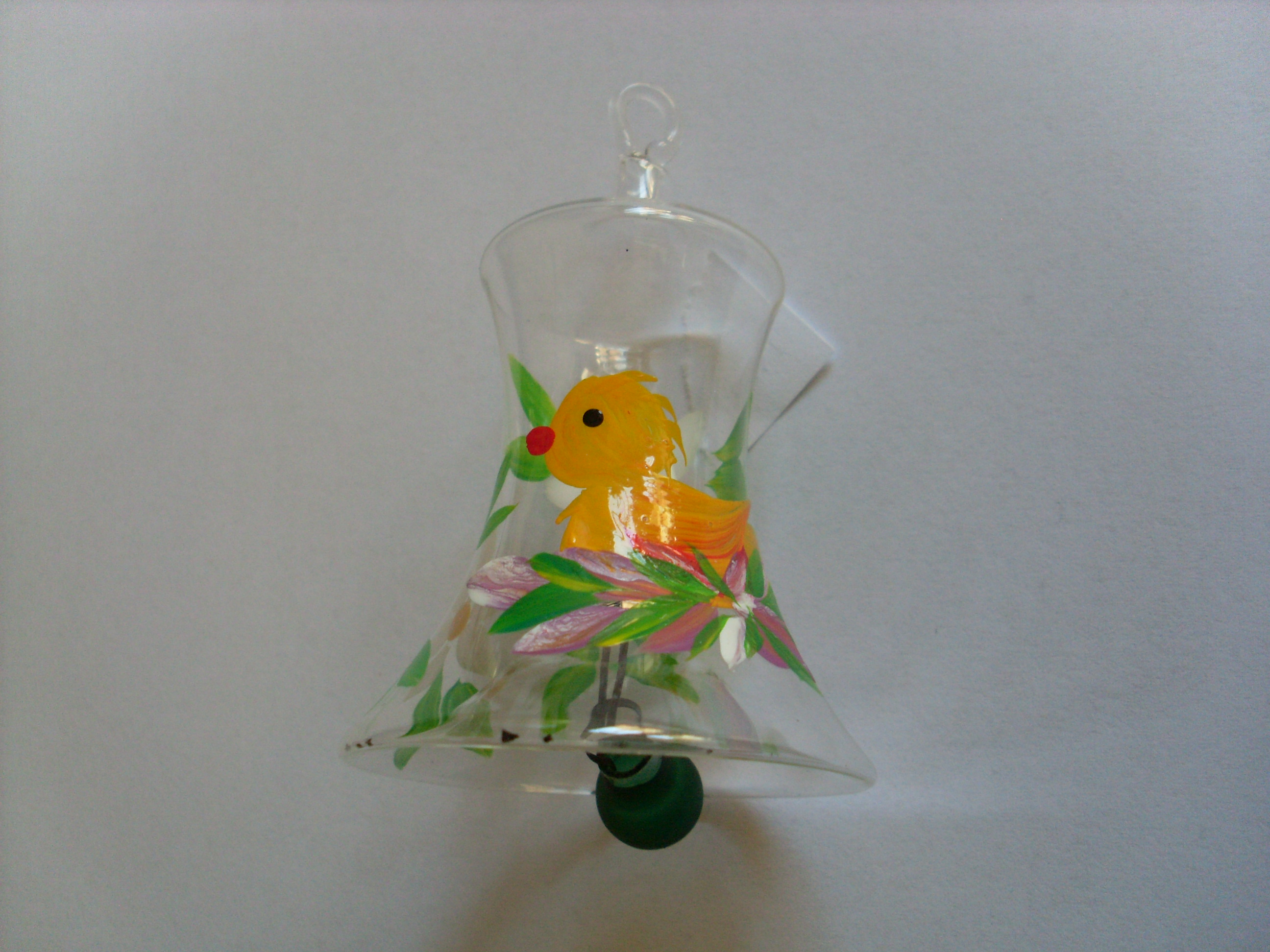 Osterdeko Glas Lauscha Glocke