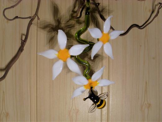 Tierfigur Lauscha Glas Biene