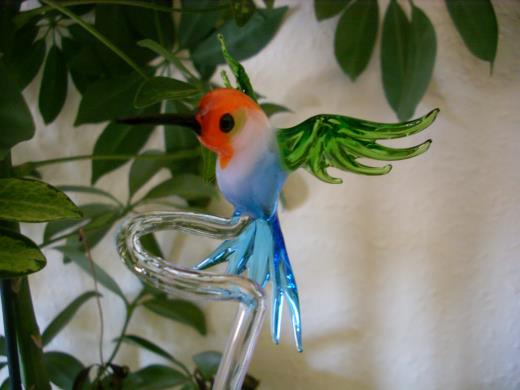 Orchideenstab Glas Lauscha Kolibri Glasmanufaktur