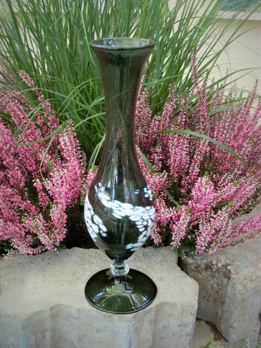 Rosenvase Lauscha Glas Geschenke Tischdeko Vase