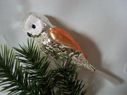 Weihnachsschmuck Glas Lauscha Eule