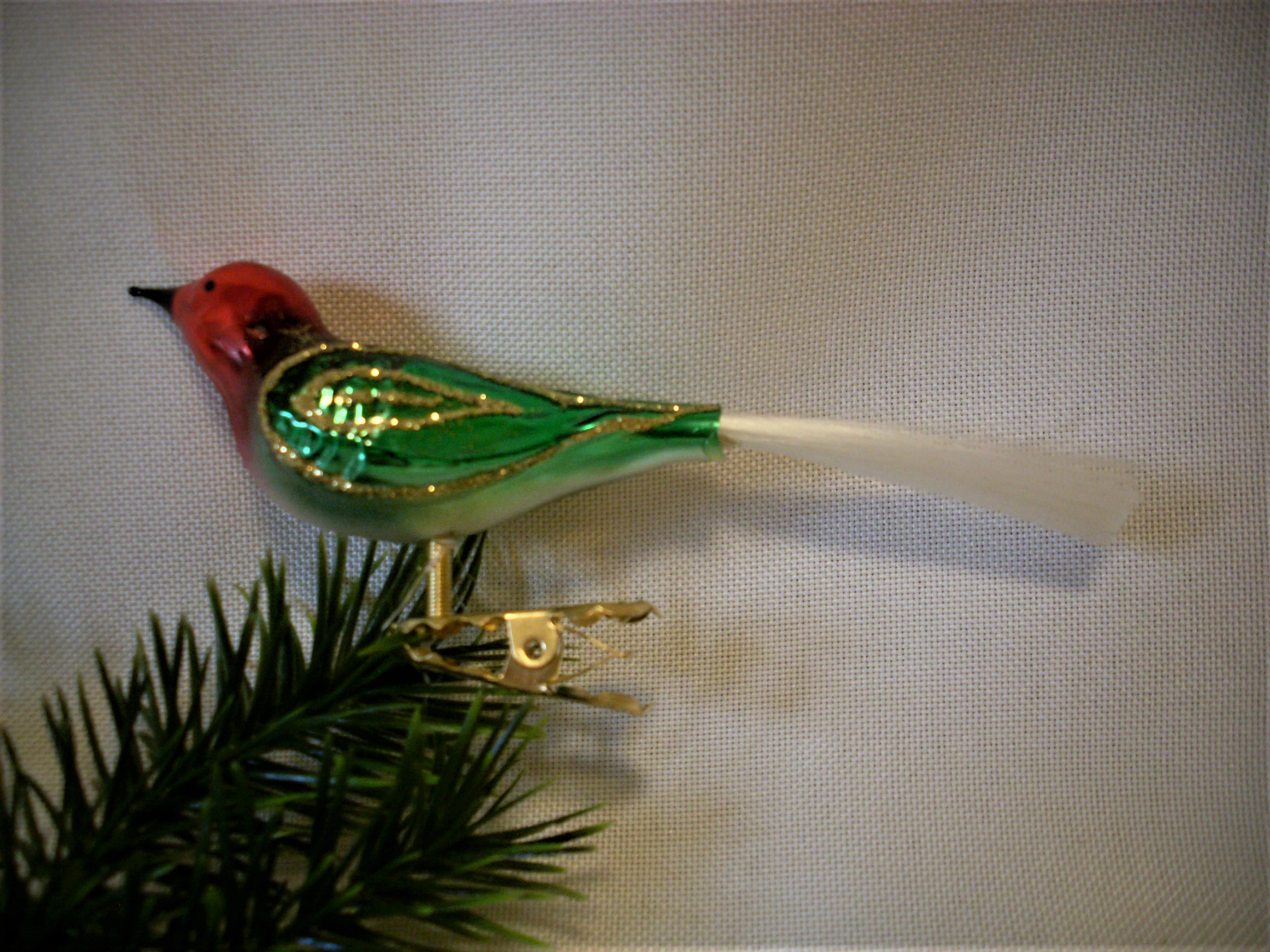 Weinachtsschmuck Lauscha Glas Vogel