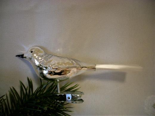 Weinachtsschmuck Lauscha Glas Vogel