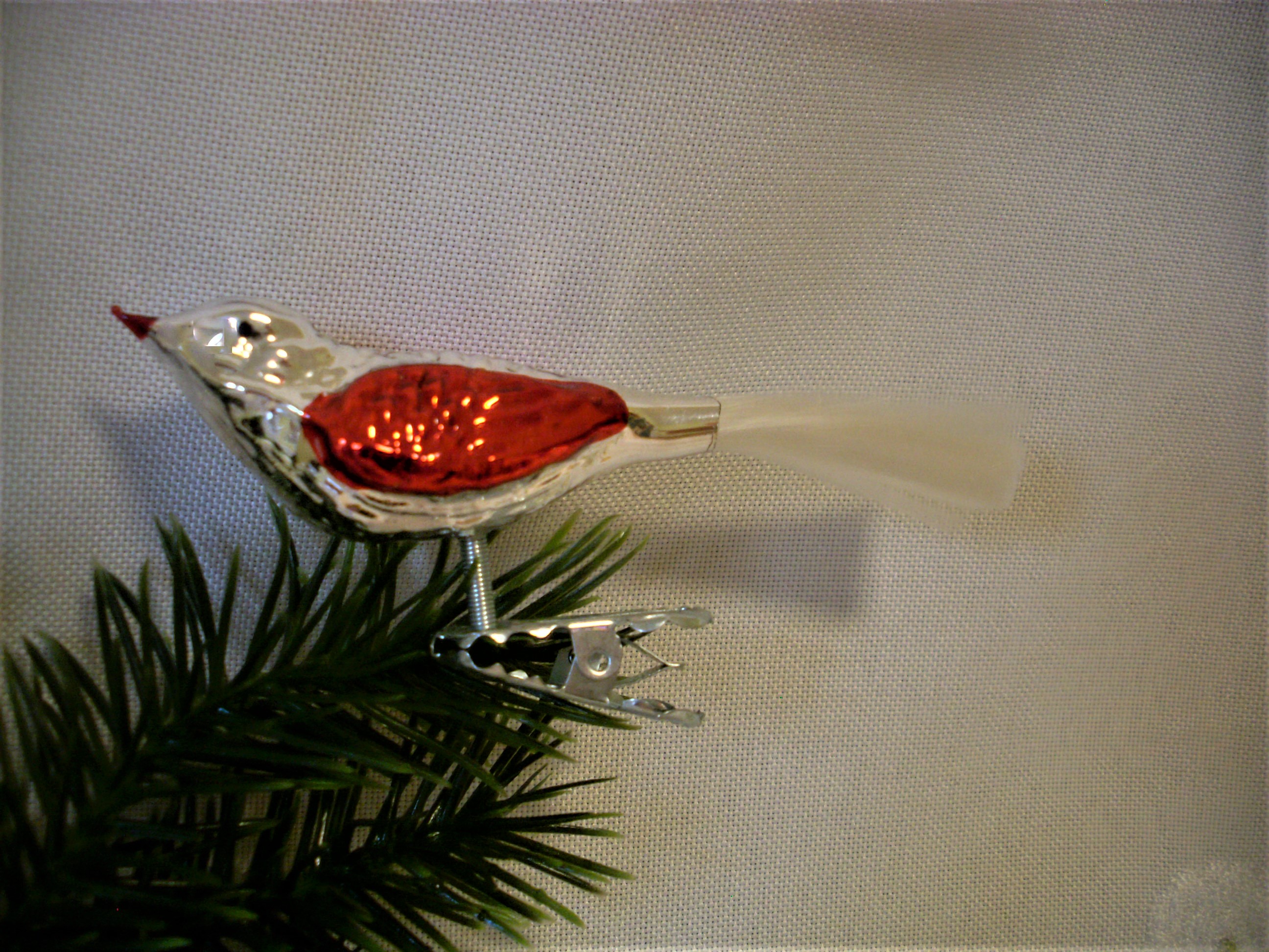 Weinachtsschmuck Lauscha Glas Vogel