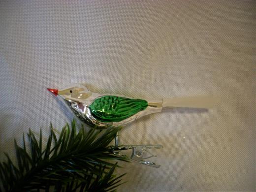 Weinachtsschmuck Lauscha Glas Vogel