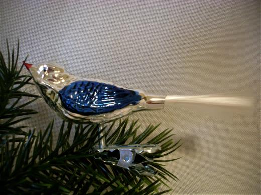 Weinachtsschmuck Lauscha Glas Vogel