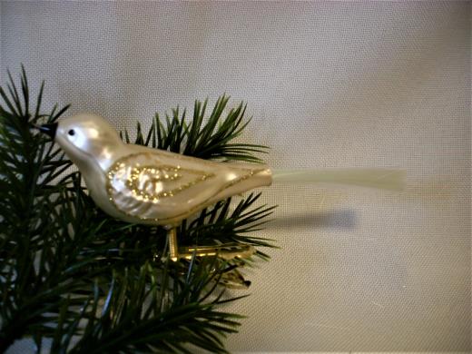 Weinachtsschmuck Lauscha Glas Vogel