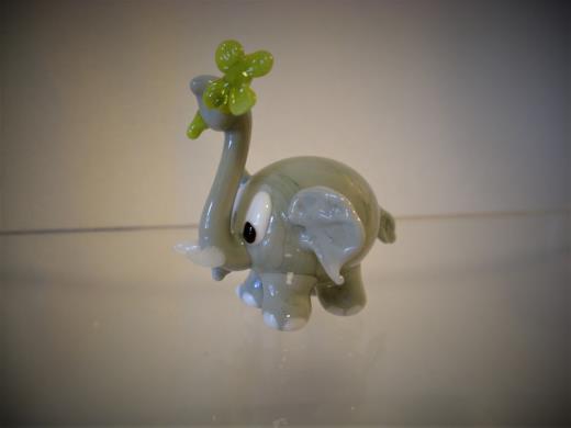 Lauscha Glas Tierfigur Elefant