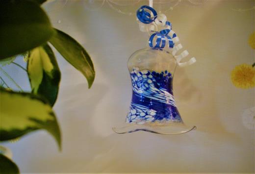  Glas Lauscha Deko Glockenform
