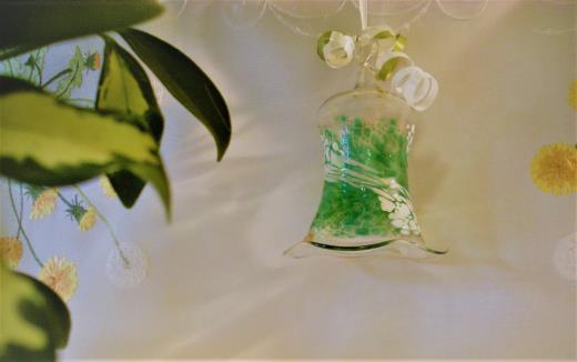 Glas Lauscha Deko Glockenform