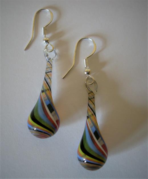 Ohrring Glas Lauscha Glasschmuck