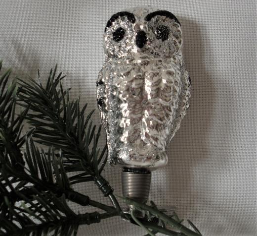 Weihnachtsschmuck Lauscha Glas Eule