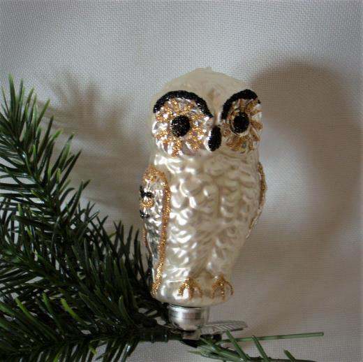 Weihnachtsschmuck Lauscha Glas Eule