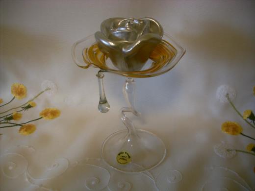 Glas Lauscha Leuchter Kerzenhalter