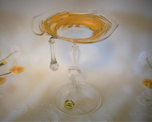Glas Lauscha Leuchter Kerzenhalter