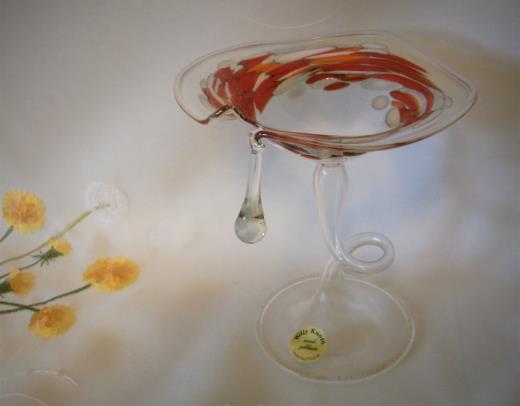 Glas Lauscha Leuchter Kerzenhalter