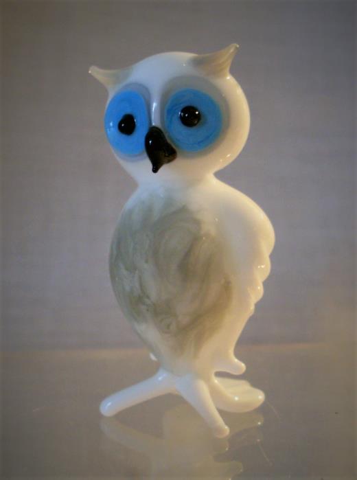 Tierfigur Glas Lauscha Eule