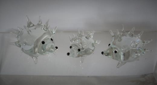 Glas Lauscha Tierfigur Igel