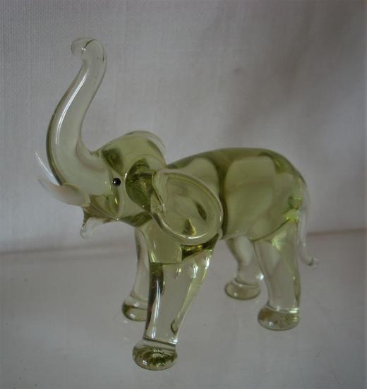 Glasfigur Elefant Lauscha Glas