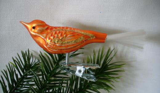 Weihnachtsschmuck Vogel Lauscha