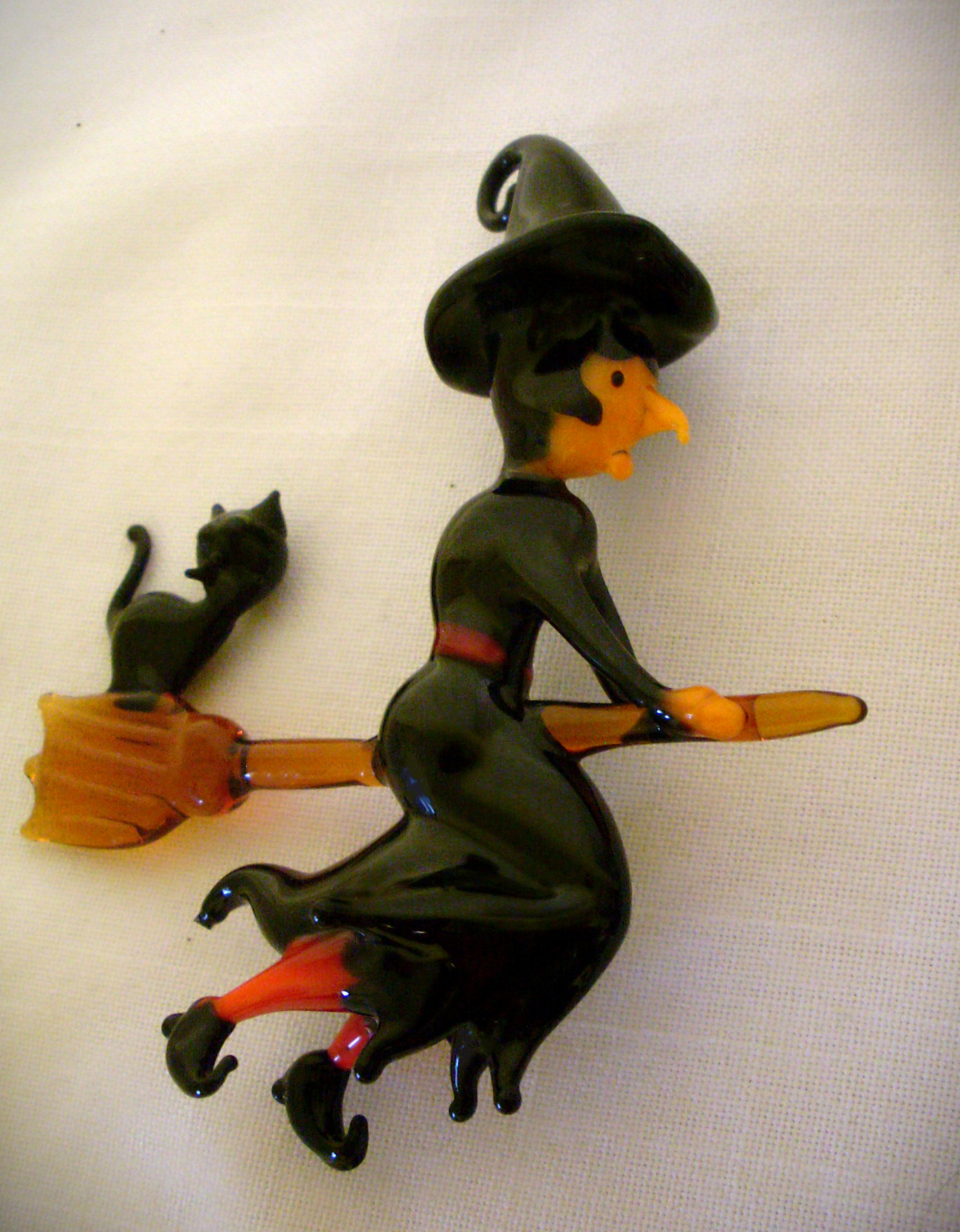 Lauscha Glas Figur Hexe Märchen
