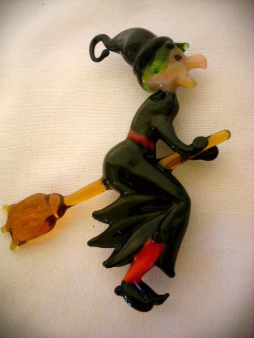 Lauscha Glas Figur Hexe Märchen