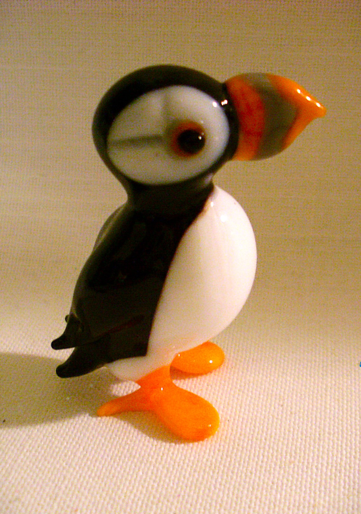 Lauscha Glas Tierfigur Papagaientaucher