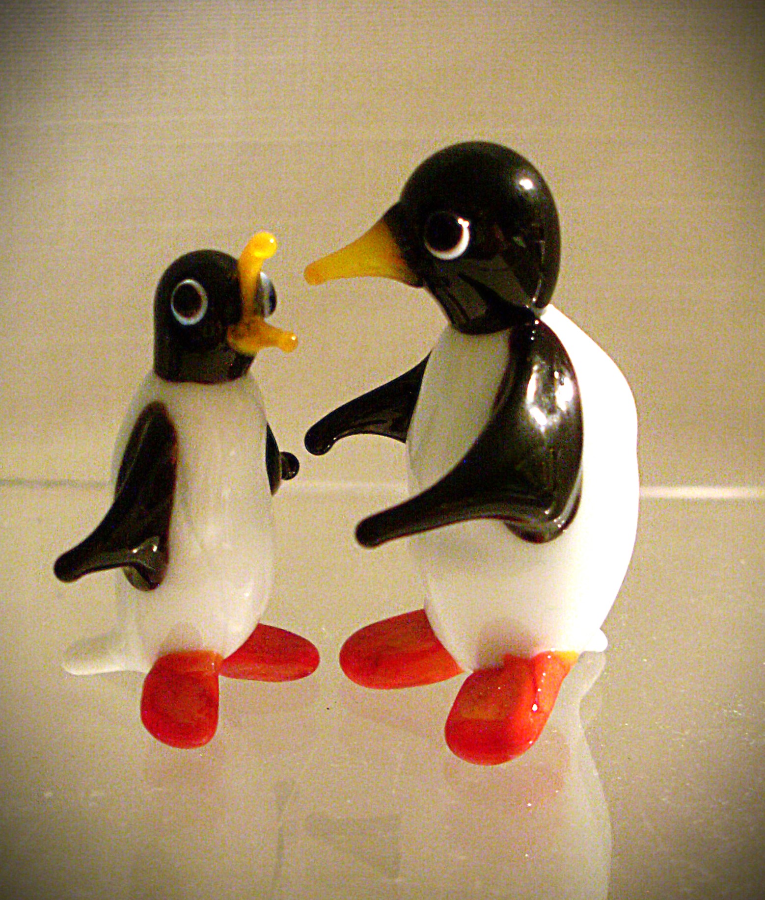 Pinguingruppe Mutter Kind