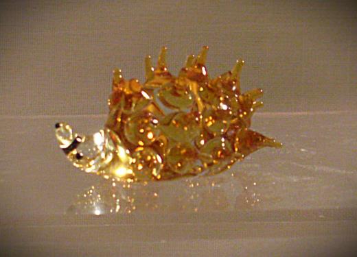 Glas Lauscha Tierfigur Igel