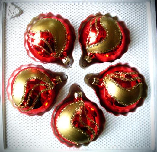 Weihnachtsbaumschmuck Lauscha Kugel mundgeblasen