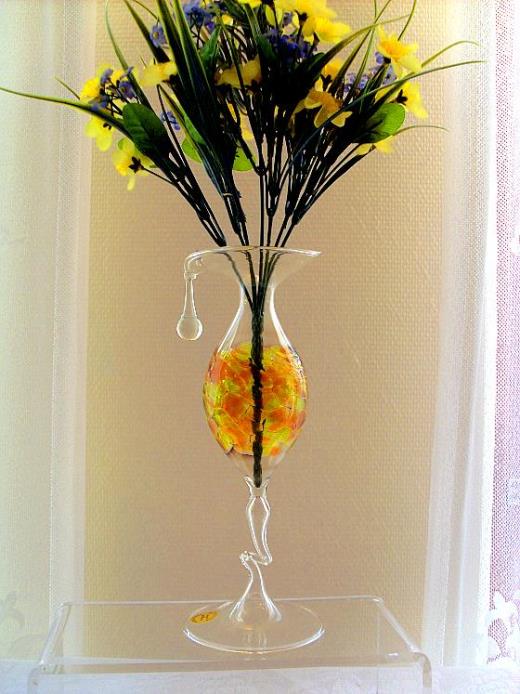 Vase Lauscha Glas